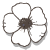 pictogramme de fleur Blanche