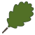 pictogramme de feuilles lobée