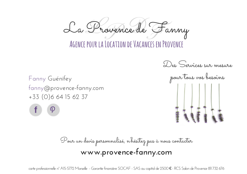 Contacts La Provence de Fanny