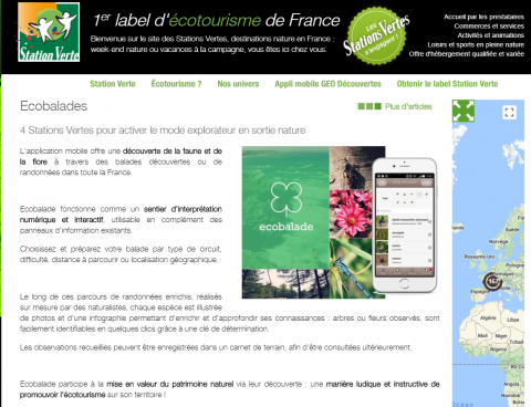 article Ecobalade Stations Vertes